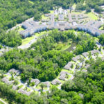 An aerial view of Oak Hammock.